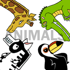 About four animal friends !