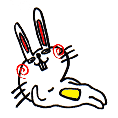 Cute Rabbit Sticker.