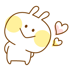 ラフ塗り パステルうさぎ Line スタンプ Line Store