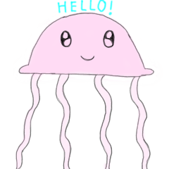 Kawaii jelly fish