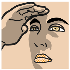 Men face Sticker(ENG ver.)