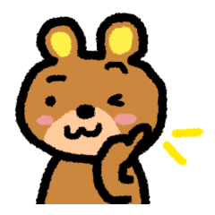 Sticker of bear that the gesture