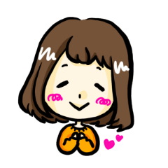 TSUMUGI's bob girl sticker(English)