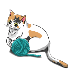 valious cats sticker
