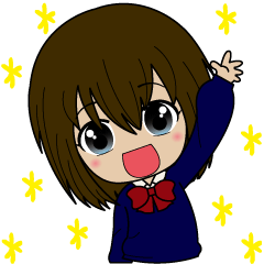 female student's sticker