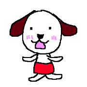Red underwear dog