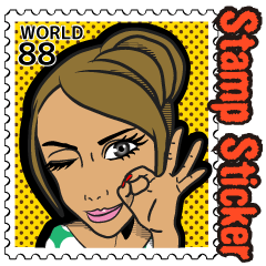 Stamp Sticker (Woman)