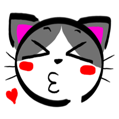 BUCHI cat Sticker(panda  bear dog  cat )