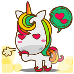Magi unicorn yang lucu dan manis Stiker LINE LINE STORE Magi unicorn yang lucu dan manis Stiker LINE LINE STORE