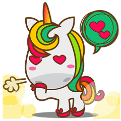 Magi, sweet and cute unicorn