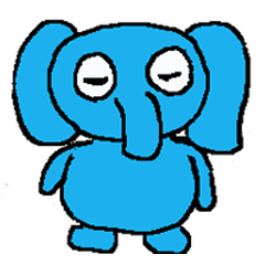 青い象の日常 関西風 Line スタンプ Line Store