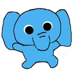 青い象の日常 Line スタンプ Line Store