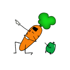 A carrot and green pepper part2