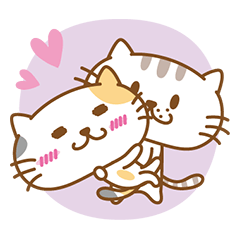 Lovable cat couple2 ENG