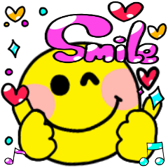 Cute Kirakira Smile Pastel Funny Sticker