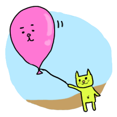 cat&balloons