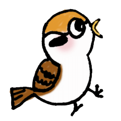 Cute sparrow "Chunkichi"