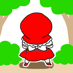 赤い頭巾の女の子モモコ