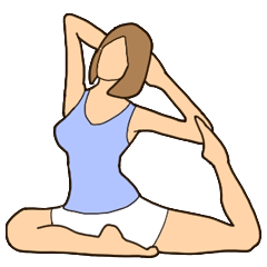 Fitness Yoga Stamp