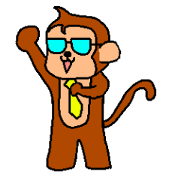 Glasses Monkey(Office worker version)