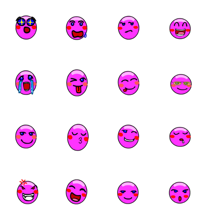 purple daily emoticon