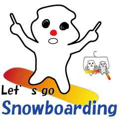 POKKUN go snowboarding in ski by English