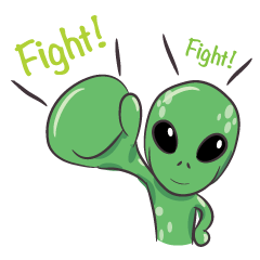 Green Alien - UFO