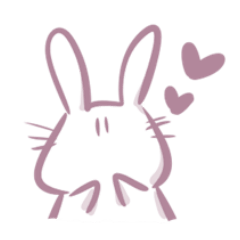 cute rabbit with HIRAGANA