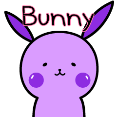 กระต่ายสีม่วงน่ารัก(ENG)