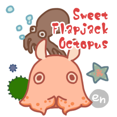 Sweet Flapjack Octopus Stickers (en)