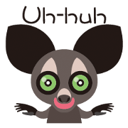 Sticker of the aye-aye