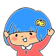 Girl of blue hair