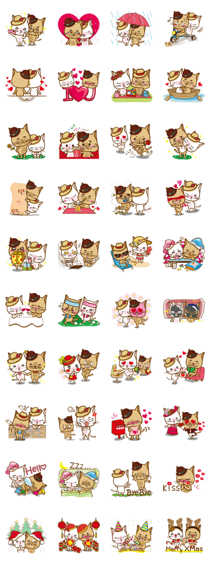"cookie cat"&"Milk cat"(Sweet Life)