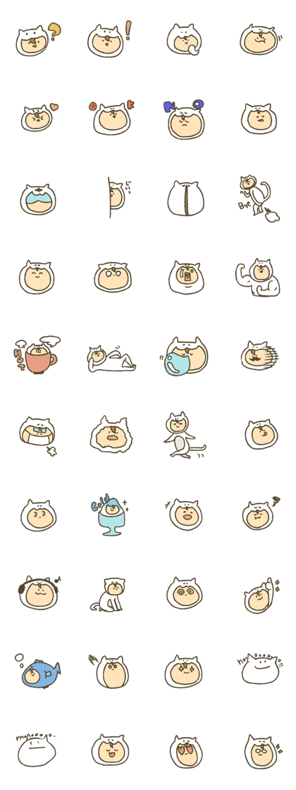 White cat man