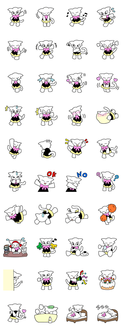 Cute Ribbon Cat