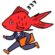 goldfish office worker