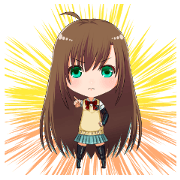 "Visualization girl" Hayu-chan stickers "Visualization girl" Hayu-chan stickers