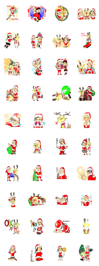 santa claus family for Xmas