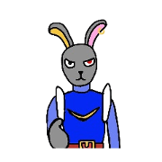 Sticker of Moon rabbit Sticker of Moon rabbit