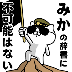 "MIKA"name/Military cat