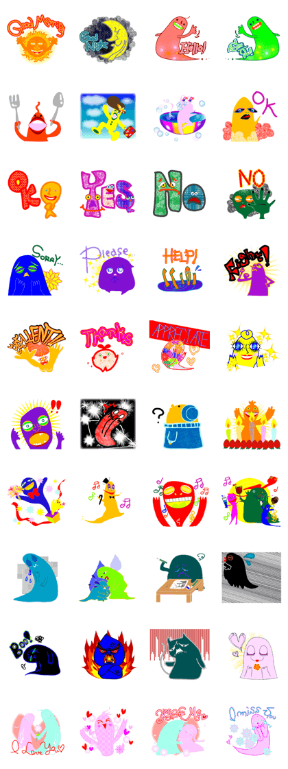 COLORFUL MONSTERS  -strange&cute-