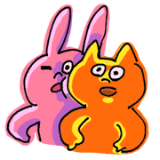 mr.cat and mr.rabbit with friends mr.cat and mr.rabbit with friends