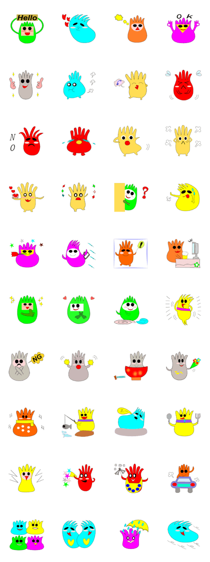 Colorful gloves Colorful gloves