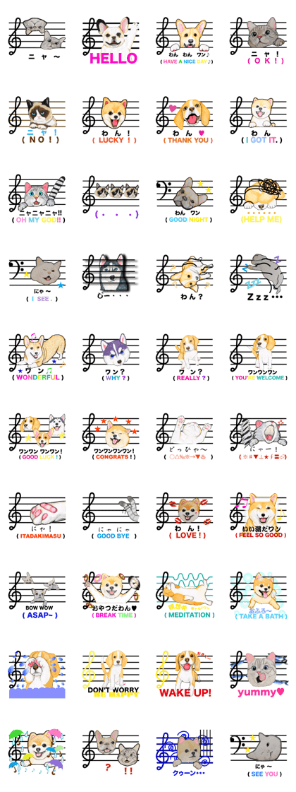 Music of dogs and Cats. Music of dogs and Cats.