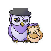 Two owls: Uncle Morse and his pupil Two owls: Uncle Morse and his pupil