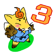 Girl of raccoon dog & Boy of fox 3