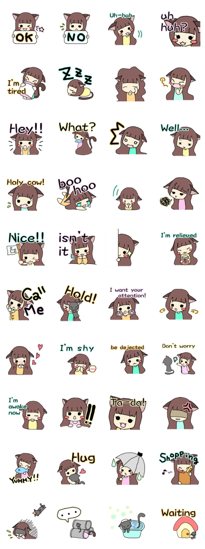 catgirl and cat English ver.