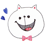 cat ball pen sticker