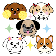 round animal (dog)