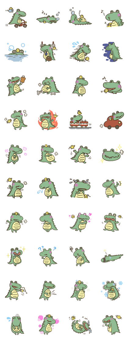 Cute crocodile's